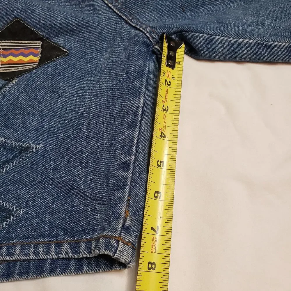 Dakota Blue Vintage Women's Jean Shorts Jorts Size 26High Rise Rare 90s - Picture 9 of 10